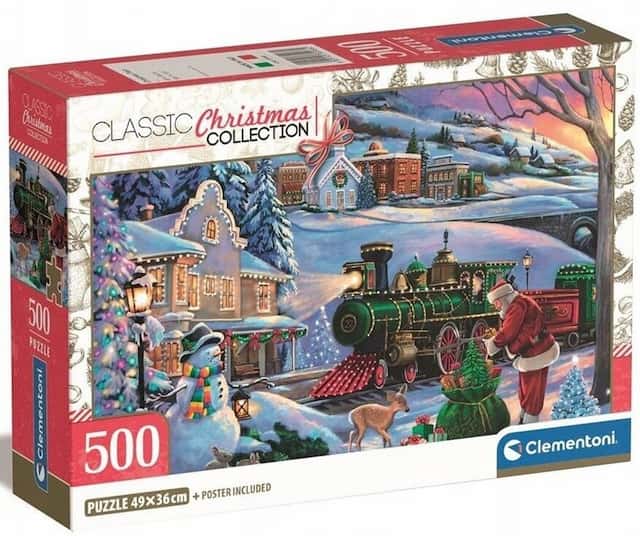 Puzzle 500 el. Świąteczny Pociąg Koolekcja Świąteczna – zdjęcie 1