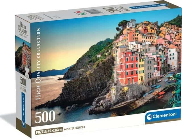 Puzzle 500 el. Wybrzeże Riomaggiore Włochy – zdjęcie 1