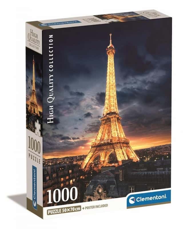 Puzzle 1000el. Zwiedzanie Wieży Eiffela Francja – zdjęcie 1