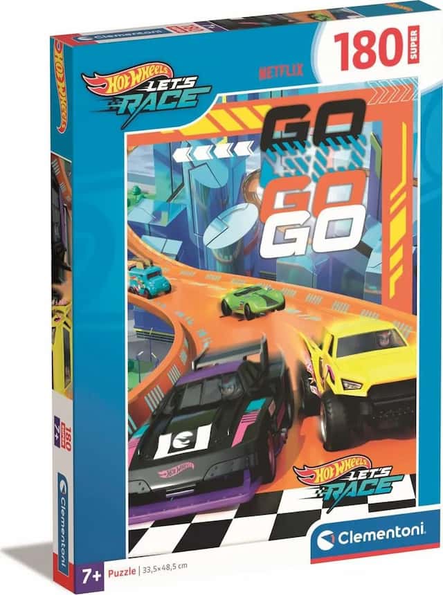 Puzzle 180 el. Super Hot Wheels Clementoni – zdjęcie 1