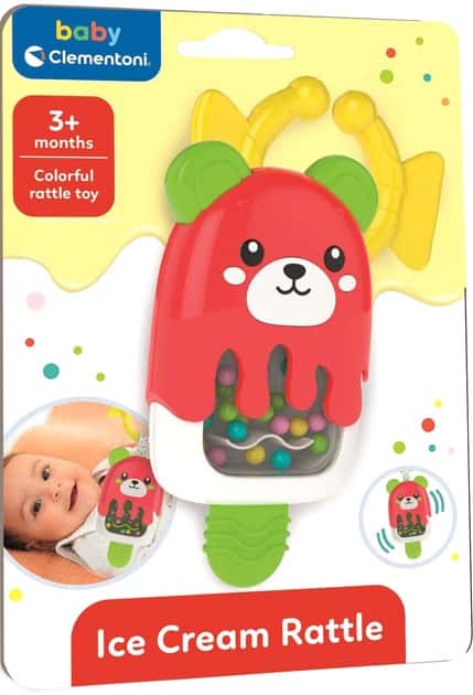 Zabawka Sensoryczna Grzechotka Lody – zdjęcie 1
