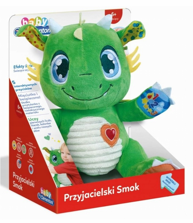 Interaktywny Przyjacielski Pluszowy Smok Maskotka – zdjęcie 1