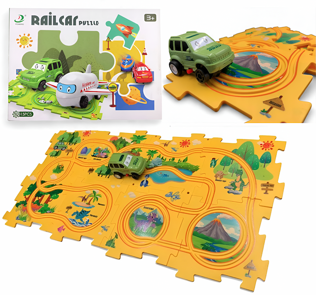 Puzzle Mata Samochód 15 el. – zdjęcie 1