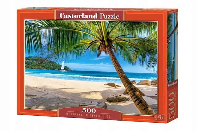 Puzzle 500 el. Wakacje na Seszelach – zdjęcie 1