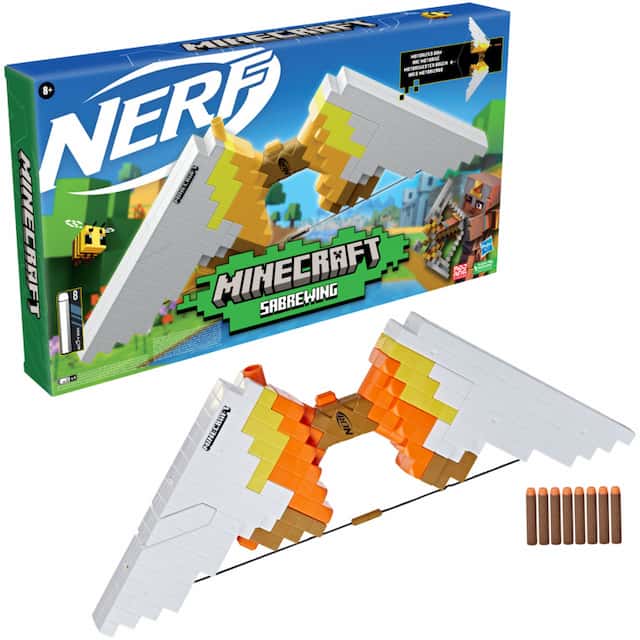 Nerf Elite Wyrzutnia Łuk Minecraft Sabrewing – zdjęcie 1