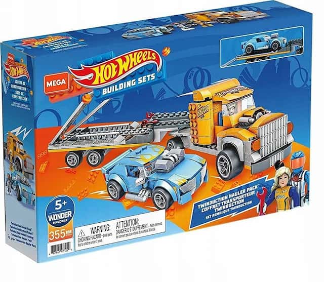 Klocki Hot Weels Transporter Auto do Złożenia – zdjęcie 1