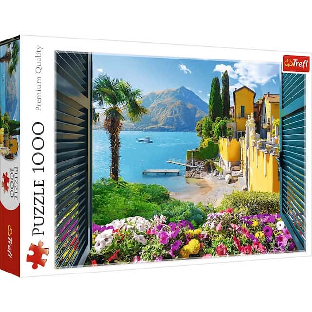Puzzle 1000 el. Widok na Jezioro Como Włochy – zdjęcie 1
