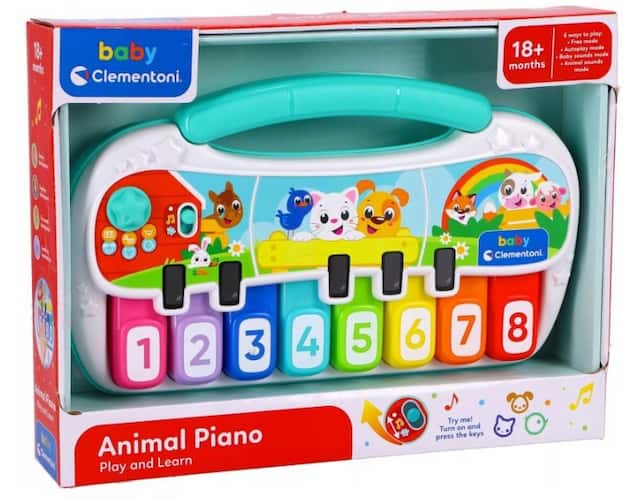 Interaktywne Baby Pianinko ze Zwierzątkami Clementoni – zdjęcie 1