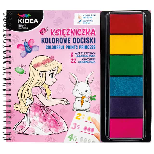KOLOROWE ODCISKI KSIĘŻNICZKA KIDEA – zdjęcie 1