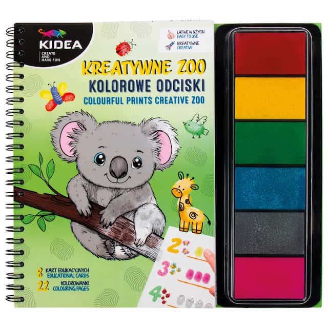 KOLOROWE ODCISKI KREATYWNE ZOO KIDEA – zdjęcie 1