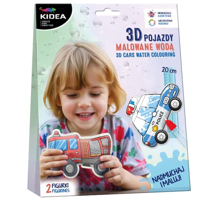 MAGICZNE POJAZDY DO MALOWANIA WODĄ KIDEA – zdjęcie 1