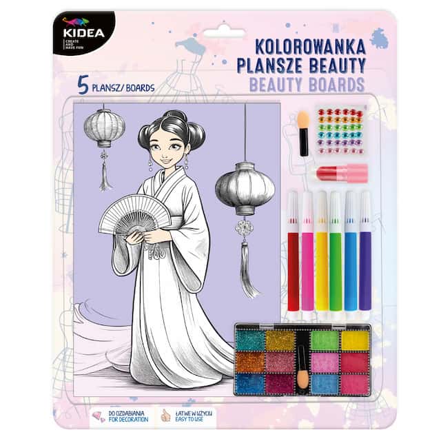 KOLOROWANKA PLANSZE BEAUTY KIDEA – zdjęcie 1