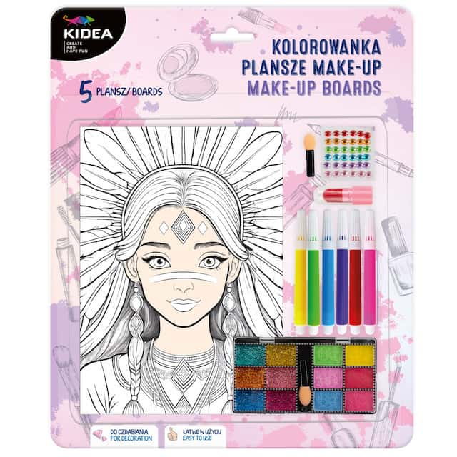 KOLOROWANKA PLANSZE MAKE-UP KIDEA – zdjęcie 1