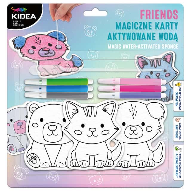 MAGICZNE KARTY AKTYWOWANE WODĄ FRIENDS KIDEA – zdjęcie 1