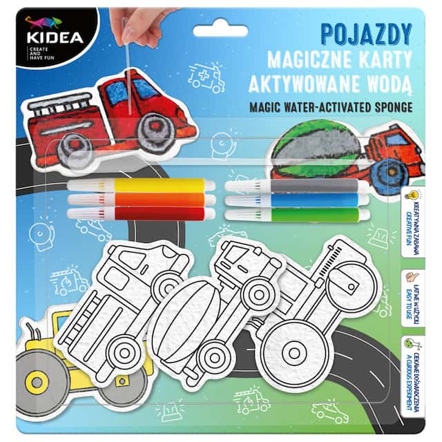 MAGICZNE KARTY AKTYWOWANE WODĄ POJAZDY KIDEA – zdjęcie 1