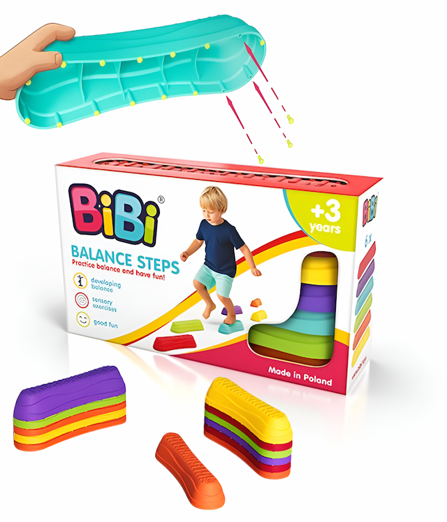 BIBI STOPNIE SENSORYCZNE BALANCE STEPS 6 SZT. – zdjęcie 1