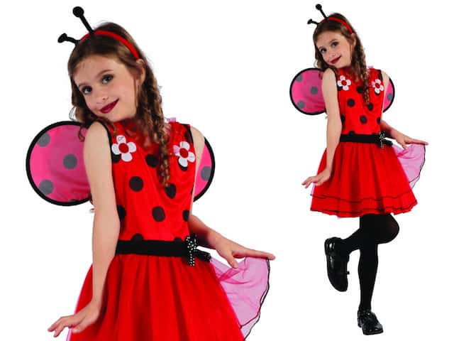 Strój Karnawałowy Biedronka 4 częściowy R 110/120 cm S