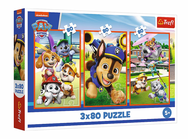 Puzzle 3 x 80 el. Psi Patrol Psia Zgraja Trefl – zdjęcie 1