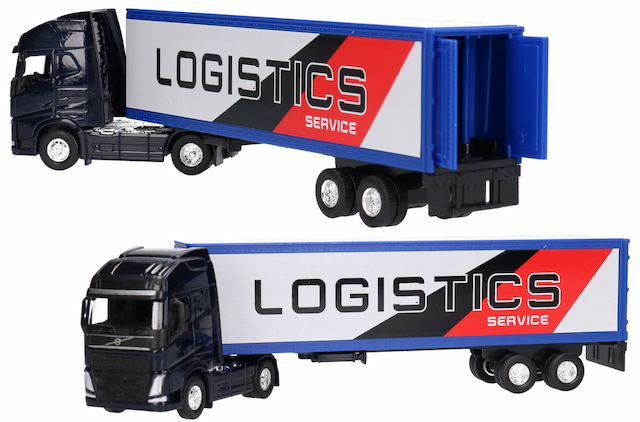 Samochód Kolekcjonerski Tir Ciężarówka Volvo FH 1:64 Welly – zdjęcie 1