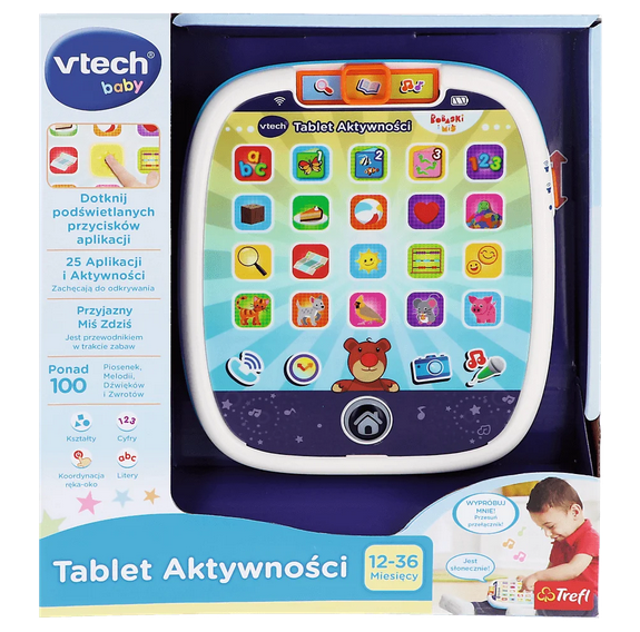VTech  Zabawka Interaktywna Bobaski i Miś Tablet Aktywności – zdjęcie 1