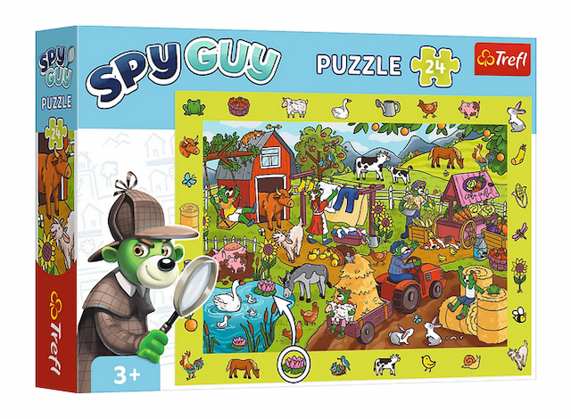 Puzzle obserwacyjne 24 el. Spy Guy Farma Trefl – zdjęcie 1