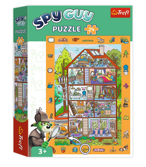 Puzzle obserwacyjne 24 el.Spy Guy W Domu Trefl – zdjęcie 1