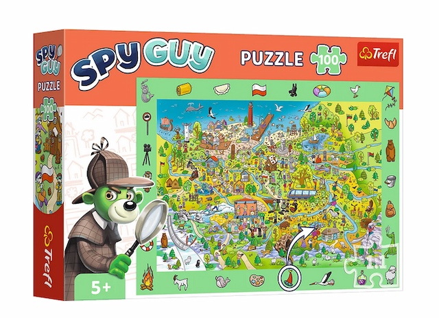 Puzzle obserwacyjne 100 el. Spy Guy Polska Trefl – zdjęcie 1