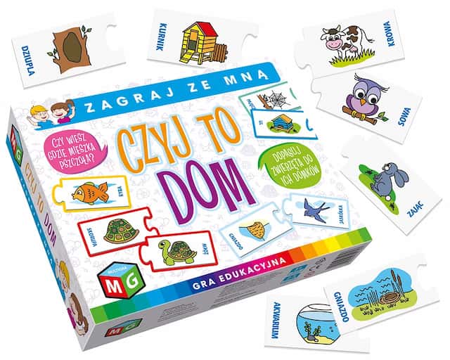 Gra Edukacyjna Czyj To Dom Układanka Multigra – zdjęcie 1