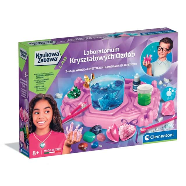 Laboratorium Kryształowych Ozdób Naukowa Zabawa Clementoni – zdjęcie 1