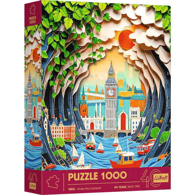 Puzzle z efektem 3D 1000 el. 40-lecie Trefl - Londyn – zdjęcie 1