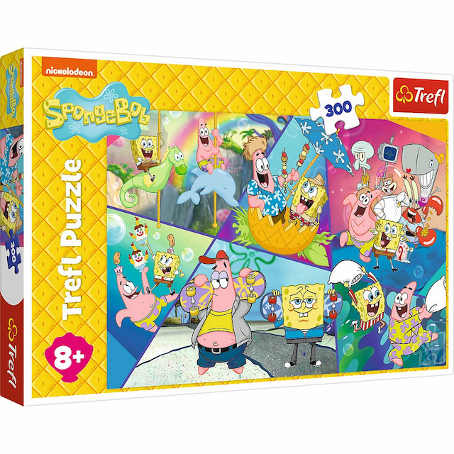 Puzzle 300 el. SpongeBob w Bikini Dolnym Trefl – zdjęcie 1