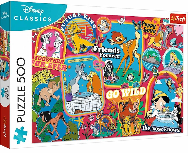 Puzzle 500 el. Disney Na przestrzeni lat Trefl – zdjęcie 1