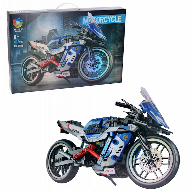 Klocki Konstrukcyjne Motocykl Sportowy Motor 426 el. – zdjęcie 1