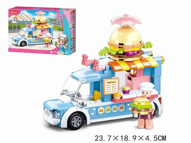 Klocki Sluban Girl"s Dream Food Truck z Burgerami 154 el. – zdjęcie 1