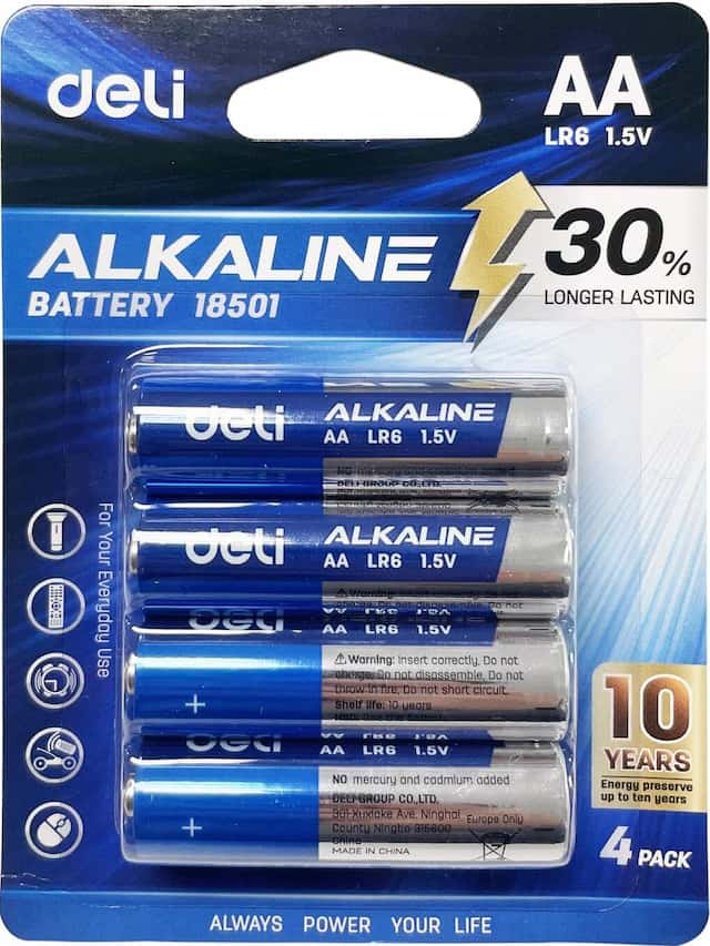 DELI BATERIA LR06 ALKALICZNA AA 4szt