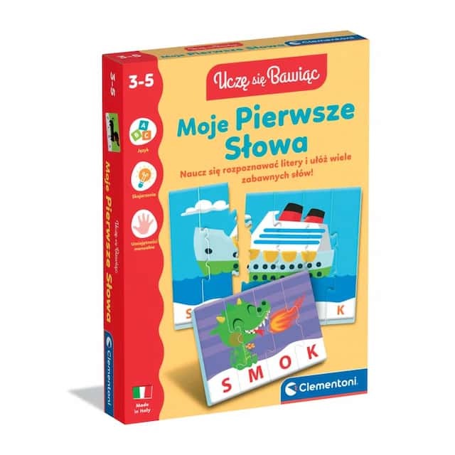 Gra Eedukacyjna Układanka Moje Pierwsze Słowa Clementoni – zdjęcie 1