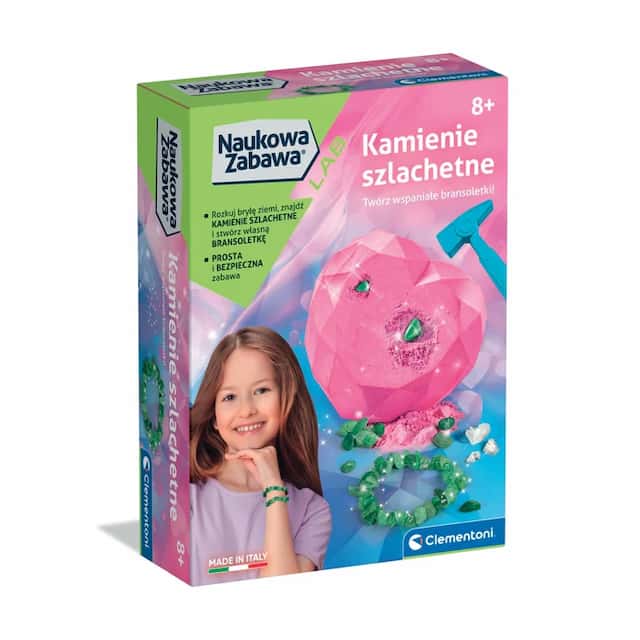 Skamieniałości Kamienie Szlachetne Naukowa Zabawa Clementoni – zdjęcie 1