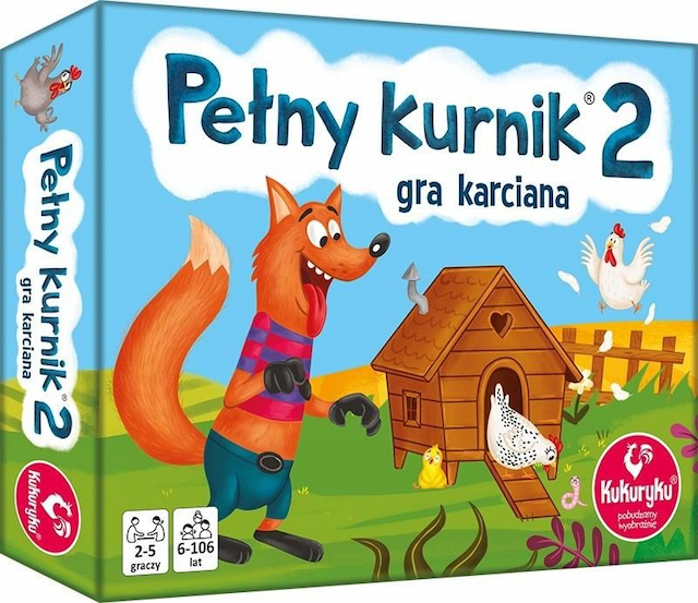 Gra Rodzinna Karciana Pełny Kurnik 2  Kukuryku