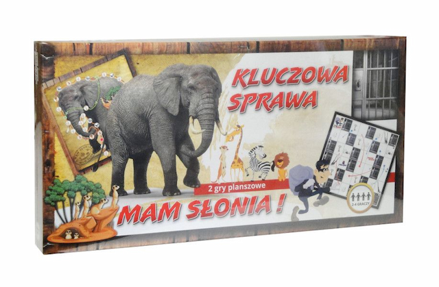 Gra planszowa Gra Mam słonia / Kluczowa sprawa 2w1 – zdjęcie 1