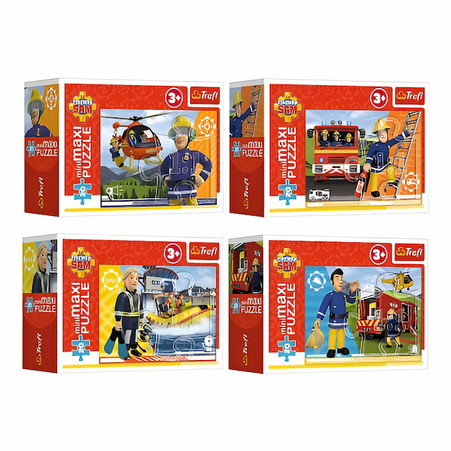 Puzzle 20 el. Mini Maxi Bohaterski Strażak Sam Trefl – zdjęcie 1
