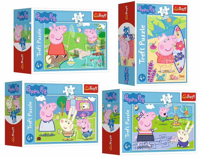Puzzle 54 el. Mini Wesoły Dzień Świnki Peppy Trefl – zdjęcie 1