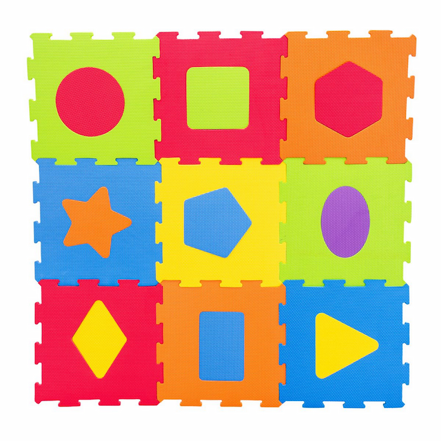 Mata Piankowa Dywan Puzzle Piankowe Kształty Smily Play – zdjęcie 1