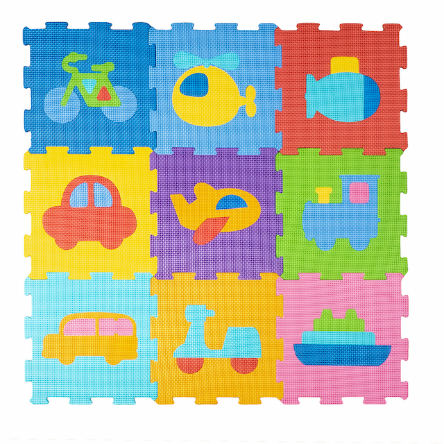 Mata Piankowa Dywan Puzzle Piankowe Pojazdy Smily Play – zdjęcie 1