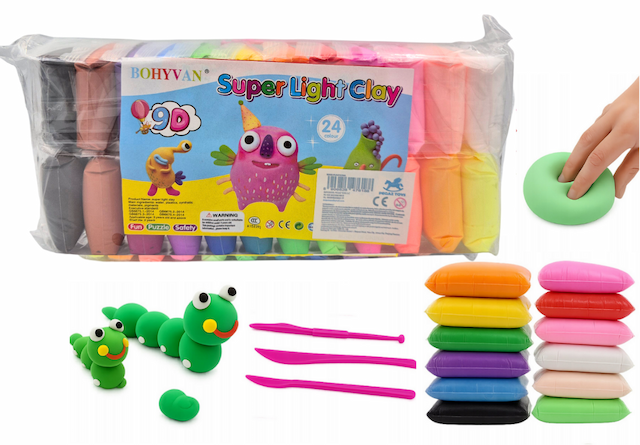 Piankolina Magiczna Masa Plastyczna Zestaw 24szt + Narzędzia – zdjęcie 1