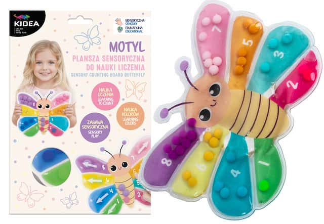 PLANSZA SENSORYCZNA DO NAUKI LICZENIA MOTYL KIDEA – zdjęcie 1