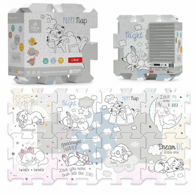 Puzzle Piankowe Podłogowe Układanka Puzzlopianka Disney – zdjęcie 1