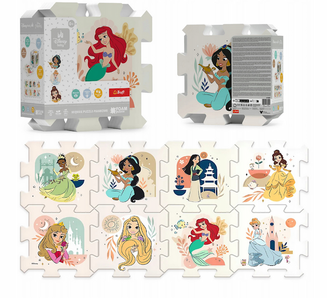 Puzzle Piankowe Układanka Puzzlopianka Księżniczki Disney  – zdjęcie 1