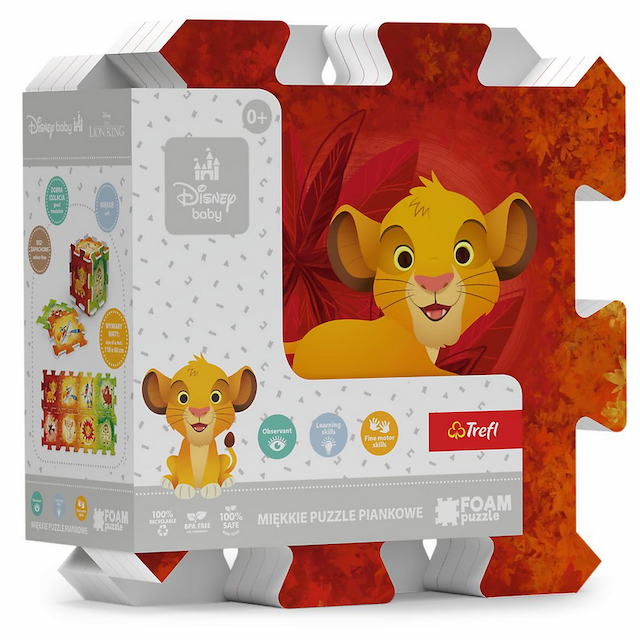 Puzzle Piankowe Układanka Puzzlopianka Król Lew Disney – zdjęcie 1