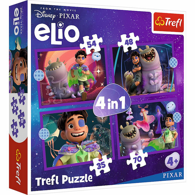 Puzzle 4w1  Pozaziemskie Misje Elio Trefl – zdjęcie 1