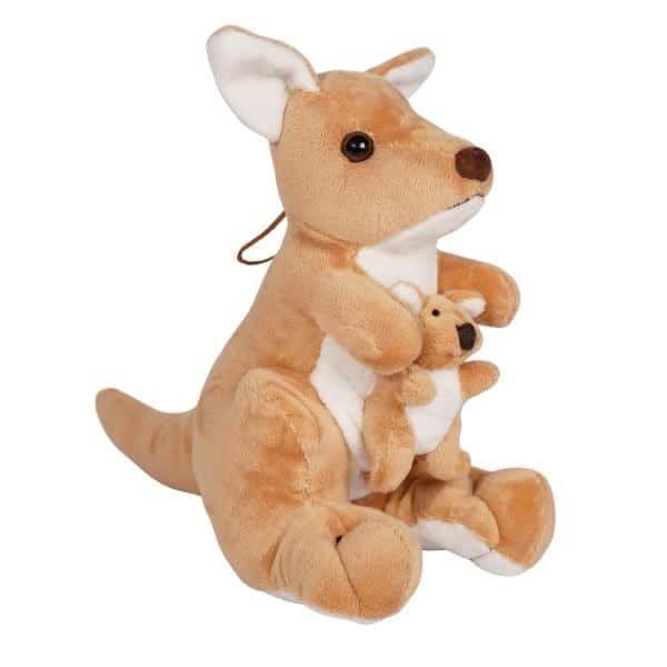 Maskotka Pluszak Kangur Kangurzyca z Maleństwem 20 cm Deef – zdjęcie 1
